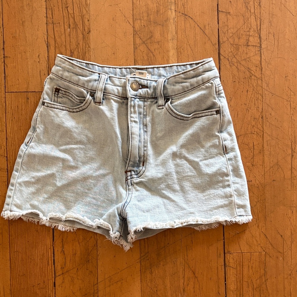 Billabong Light Blue High-Rise Denim Shorts